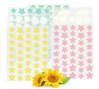 MUNSKT Patch per acne 224 pezzi idrocolloide traslucido a forma di stella spot mezzaluna brufolo patch per viso e corpo anti acne punti olio dell'albero del tè erbaceo Centella asiatica trattamento