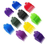 MUNSKT Set di 10 pettini professionali per tagliacapelli, set di accessori di ricambio per taglio di capelli, pettine guida multi dimensione, per la maggior parte dei tagliacapelli