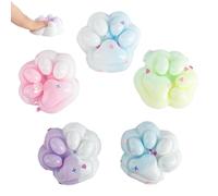 MUNSKT Squishy Gatto, 5 Pezzi Taba Squishy Zampa, Gradiente, Fufu Squishy, Perfetti Regali Di Compleanno, Bomboniere E Decorazioni Per La Scrivania Dell'Ufficio