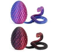 MUNSKT Uova Di Serpente, 2 Pezzi Serpente Egg, Uovo Stampato In 3D Con Serpente All'Interno, Casa Arredamento Giocattoli Scrivania Esecutivo, Per L'Autismo ADHD Bambini Adulti