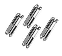 MUNTE 4 Pezzi Cerniere per Porte, Lega di Zinco Silenziosa Cerniere Porte Pesanti, Cromata Cerniere in Metallo, Liscia Cerniere, Cerniere Rimovibili per Ante di Mobili, Armadi, Scatole