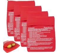 MUNTE 4 Pezzi Sacchetto per Patate Microonde, Dimensioni 28×13 cm Patata Fornello Borsa, Borsa per Cuocere Le Patatesin Poliestere, Sdatto per Riscaldare Patate, Mais e Patates Dolci