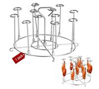 MUNTE Supporto per spiedini per friggitrice ad aria calda rimovibile, spiedini Airfryer, set rack verticale per friggitrice ad aria calda rotonda 18,5 × 10 cm, per ali di pollo alla griglia, kebab