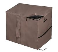 MunteLock Copertura impermeabile per capanno da giardino, coperture per scatole portaoggetti da esterno con apertura rapida in pendenza superiore compatibile con la serie Store It Out, marrone Oxford