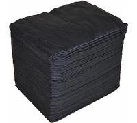 MUNTRADE 100 Pezzi Asciugamani Monouso 80x40 cm in Tessuto Non Tessuto Colore Nero | per Parrucchieri, Saloni di Bellezza, Medicina Cosmetica Pedicure, Hotel, Saloni per Massaggi ai Piedi e Casa