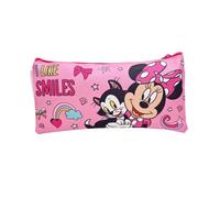 MUNTRADE Astuccio Scolastico Bambino Minnie Mouse Rettangolare Rosa