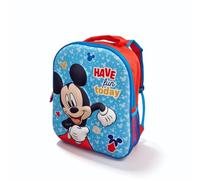 MUNTRADE Zaino 3D Mickey Mouse blu per bambini con chiusura a cerniera