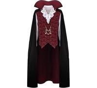 Munweiyu Costume da vampiro da uomo e da diavolo + top medievale rinascimentale vestito vittoriano gotico costume da vampiro adulto classico costume Halloween cosplay