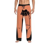 Munweiyu Pantaloni da jogging unisex con stampa 3D, per costume da pene alla moda, casual, comodi e divertenti, per carnevale, per il tempo libero, Nero , L