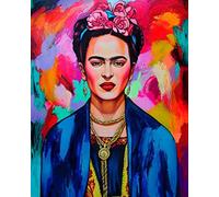 Munxag Dipingi con I Numeri per Adulti Frida Kahlo Autoritratto Colore Digitale Kit Pittura su Tela A Olio per Adulti Bambini Compleanno Matrimonio Decorazioni Decorazioni Regali