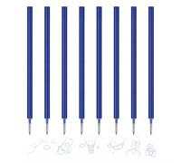 MUNZE 8 Ricariche Penne Legami Cancellabili Blu Notte, Altezza 13Cm, Compatibili Mine Standard 0.7Mm Scrittura