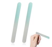 MUNZE Lista Nascita Bebè, 2 Pezzi, Lime Per Unghie In Vetro Blu Per Bambini, 9Cm X 1Cm X 0.3Cm
