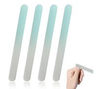 MUNZE Lista Nascita Bebè, 4 Pezzi, Lime Per Unghie In Vetro Blu Per Bambini E Mamme, 9Cm X 1Cm X 0.3Cm
