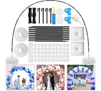 MUOIVG Kit Arco Palloncino,Kit per arco palloncini struttura,2,3x3,2M,regolabile,Nozze Kit di Palloncini,arco palloncino decorazione festa,per matrimoni,lauree e compleanni,decorazioni natalizie