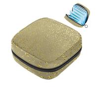 MUOOUM Bella Mountain Green Valley Poppy - Borsa per assorbenti mestruali, portatile, con cerniera, per ragazze e donne, Colore 8, 4.7x6.6x6.6 in/12x17x17 cm
