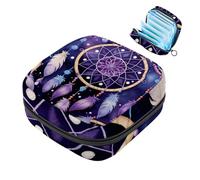 MUOOUM Borsa per assorbenti igienici, con bandiera americana, mucca, girasoli, coppetta mestruale, portatile, per donne e ragazze, Colore 10, 4.7x6.6x6.6 in/12x17x17 cm