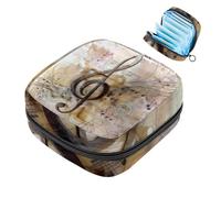 MUOOUM Borsa per assorbenti igienici, con bandiera americana, mucca, girasoli, coppetta mestruale, portatile, per donne e ragazze, Colore 4, 4.7x6.6x6.6 in/12x17x17 cm