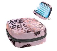 MUOOUM Borsa per assorbenti igienici, tasca per coppetta mestruale con cavalluccio marino blu e mappa, portatile, per donne e ragazze, Colore 7, 4.7x6.6x6.6 in/12x17x17 cm