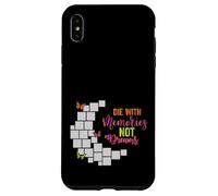 Muori con ricordi, non sogni, farfalla ispiratrice Custodia per iPhone XS Max