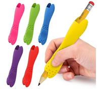 Muorruo 6 Confezioni di impugnature in Silicone per matite per Bambini e Adulti, Texture Antiscivolo ergonomica per Scrivere e disegnare, Design a Doppia Testa per Mancini e destrimani