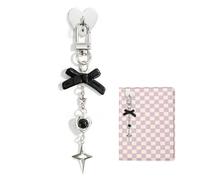 Muorruo Charm collane per Kindle, Dolci Charm per cellulari per iPhone, bracciali, Accessori per Lettori, Amanti dei Libri, Donne e Uomini, Charm compatibili per E-Reader/Telefono, Nero