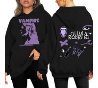 MUOUEAOU Felpa con Cappuccio Stampato Donna Unisex Primavera Autunno Hoodie Adolescente Foderata Pile Coulisse Tasca Marsupio Large Size Sottile Streetwear (Black A,XS,XS)