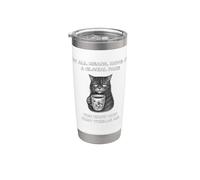Muoviti a un ritmo glaciale sai che mi emoziona gatto infastidito Bicchiere termico in acciaio inox doppia parete