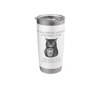 Muoviti a un ritmo glaciale sai che mi emoziona gatto infastidito Bicchiere termico in acciaio inox doppia parete