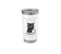 Muoviti a un ritmo glaciale sai che mi emoziona gatto infastidito Bicchiere termico in acciaio inox doppia parete