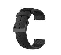 Meiruo 24mm Cinturino Bracciale Cinturino in Silicone per Suunto D5 / 7/9/9 baro/Spartan Sport Wrist HR (Nero)