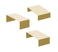 Mupingfenglan 3 Pezzi Set Espositore per Dolci Tavolo Supporto per Buffet Alzatina per Pasticceria Vassoio per Torta in Metallo con Fondo Traforato Adatto per Matri, Oro