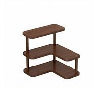 Mupingfenglan Mensola Angolare Mensola Scaffale Ripiano Supporto in Bambù a Tre Livelli per Organizzazione Compatta con Struttura Robusta E Bordi Arrotondati Adatta, color to 2, Moderno Minimalista