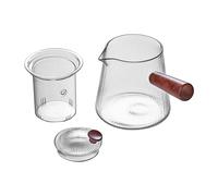 Mupingfenglan Teiera in Vetro con Infusore, Adatta Ai Fornelli, con Coperchio, Ideale per Preparare Tè in Foglie E, Perfetta per Campeggio E Casa, 1000 ml