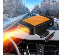 Mupkvy Riscaldamento per auto, riscaldatore portatile per auto, 12 V, 200 W, riscaldamento rapido per parabrezza, 2 in 1, riscaldamento rapido per auto da inserire nell'accendisigari per auto