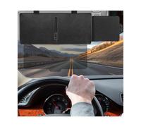 MUQIDA Estensore polarizzato per visiera dell'auto, antiriflesso, regolabile, con cerniera per lenti in policarbonato, protezione UV per guida sicura (lato conducente)