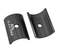 Muqzi - Spessori per manubrio della bicicletta, in lega di alluminio, per manubrio della bicicletta, con morsetto da 31,8 a 35 mm, adattatore per mountain bike, colore: nero