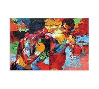 MURABE Poster su tela del film Rocky Balboa Vs Apollo Creed, decorazione per camera da letto, sport, ufficio, stanza, regalo, senza cornice, 50 x 75 cm