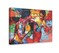 MURABE Poster su tela del film Rocky Balboa Vs Apollo Creed, decorazione per camera da letto, sport, ufficio, stanza, regalo, stile cornice, 20 x 30 cm