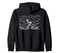 Muraglia Cinese Line Art Felpa con Cappuccio