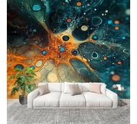 Murale Carta da Parati 300x210cm Cellule Biologiche Astratte Stampa Artistica Premium in Tessuto non Tessuto Poster Fotomurale Multicolore per Famiglia Murales Adesivi da Parete Decorare