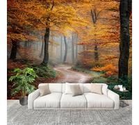 Murale Carta da Parati 400x280cm junglea Autunnale Romantica Stampa Artistica Premium in Tessuto non Tessuto Poster Fotomurale Giallo Dorato per Famiglia Murales Adesivi da Parete Decorare