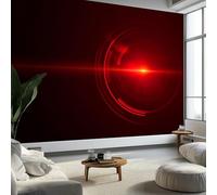 Murale da Parete 3D Aureole Astratte Cerchi Carta da Parati Fotografica, Futurismo Murale da Parete in Tessuto Non Tessuto Poster Decorativo Design Moderno 300 x 210 cm (L x A) per Soggiorno