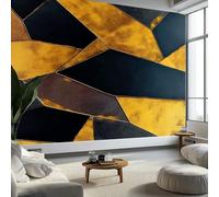 Murale da Parete 3D Frammenti Geometrici di Metallo Carta da Parati Fotografica, Stile Astratto Murale da Parete in Tessuto Non Tessuto Poster Decorativo Design Moderno 250 x 175 cm per Soggiorno