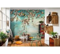 Femminile Camera da Letto Floreale Carta Parati Murale Design Nero Bianco Rosa