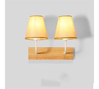murale Europea Semplice Arte Lampada Doppia Testa e14 per Camera da Letto muri Soggiorno Scale corridoio Luce Parete
