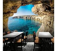 Murale in PVC autoadesivo carta da parati 3D per soggiorno cielo azzurro con vista sul mare parete della camera da letto decorazione delle pareti