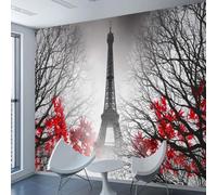 Murale in PVC autoadesivo carta da parati 3D Torre Eiffel Paesaggio interno sfondo murale da camera da letto pittura murale