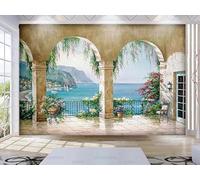 Murale In Tessuto Non Tessuto Europeanizzare L'Architettura Carta Da Parati Decorazione Murale Soggiorno Camera Da Letto Dal Design Moderno 400Cm(W)*280Cm(H)