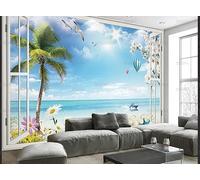 Murale In Tessuto Non Tessuto Paesaggi Naturali Fuori Dalla Finestra Carta Da Parati Decorazione Murale Soggiorno Camera Da Letto Dal Design Moderno 400Cm(W)*280Cm(H)