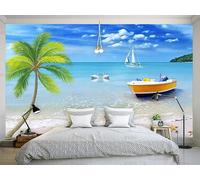Murale In Tessuto Non Tessuto Paesaggio Della Terra E Del Mare Carta Da Parati Decorazione Murale Soggiorno Camera Da Letto Dal Design Moderno 150Cm(W)*105Cm(H)